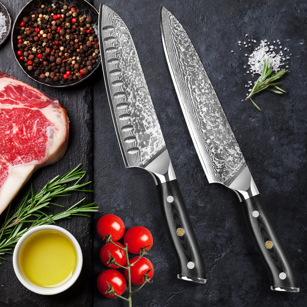 "Shogun" Series-Chef's Knife + Santoku Knife