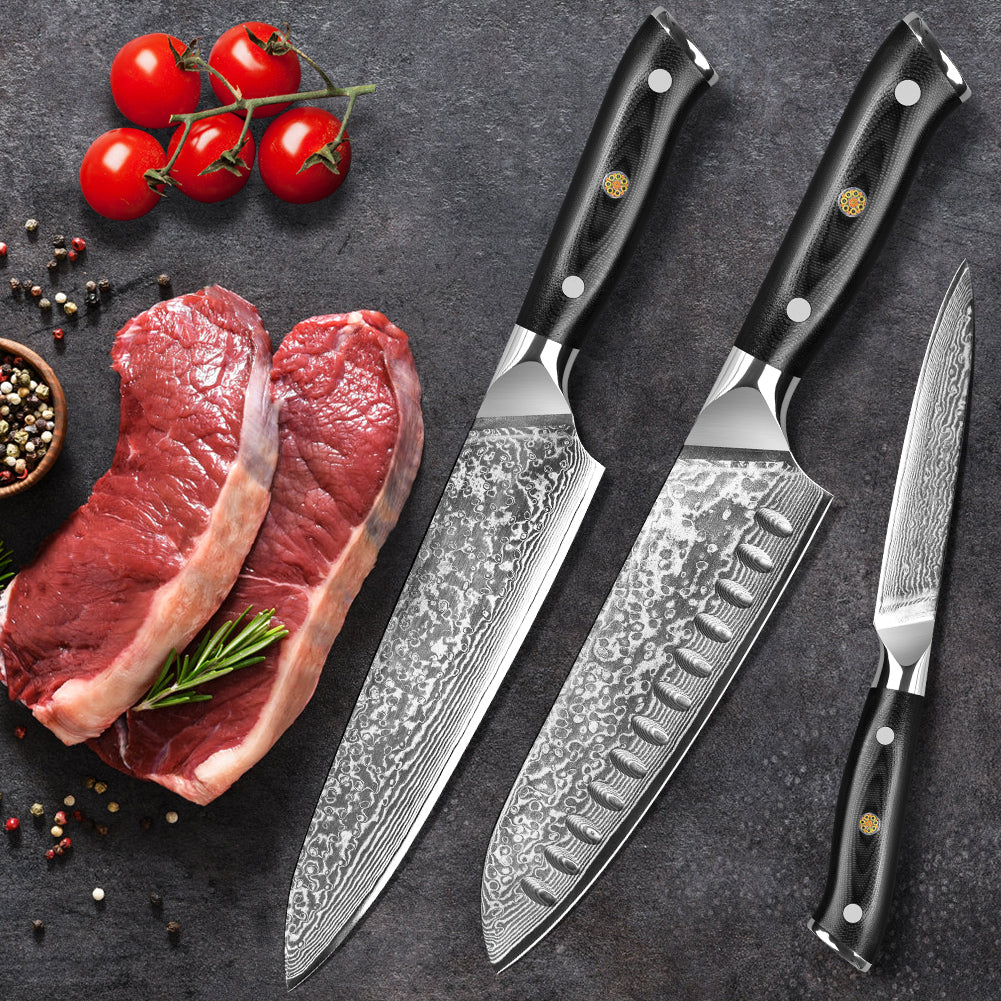 "General" series-chef's knife + Santoku knife + multi-purpose knife