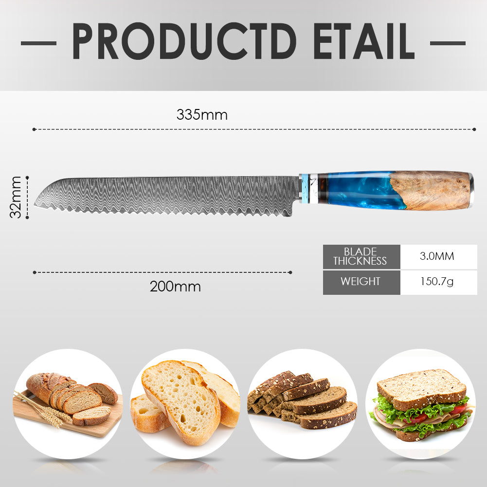 "Tsunami" Series-Bread Knife