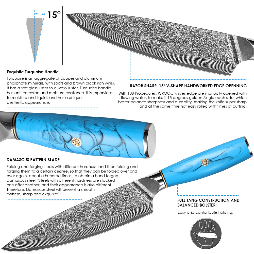 Blue Turquoise Series-Chef’s Knife