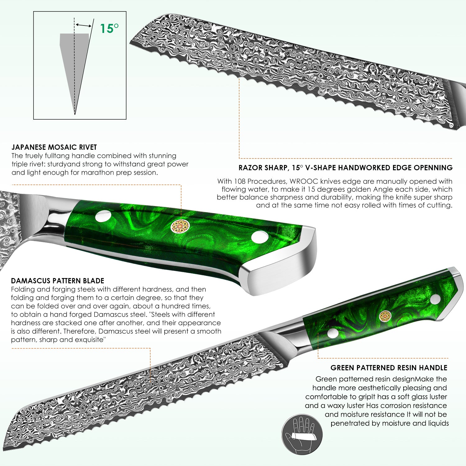 "Earth" Series-Bread Knife