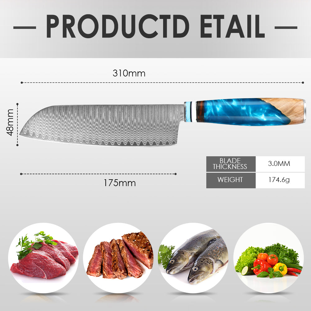 "Tsunami" Series-Santoku Sword