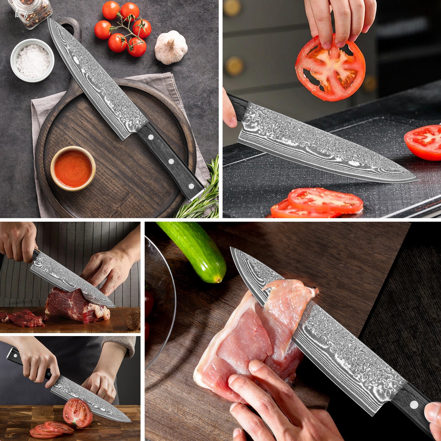 Black Colored Wood Series-Chef’s Knife