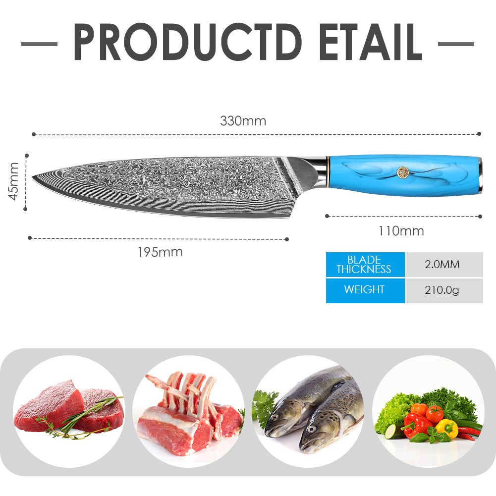 Blue Turquoise Series-Chef’s Knife
