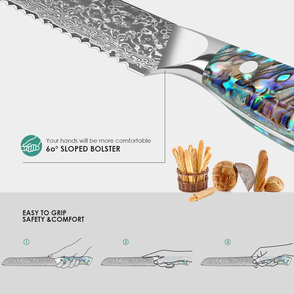 Abalone shell series-bread knife