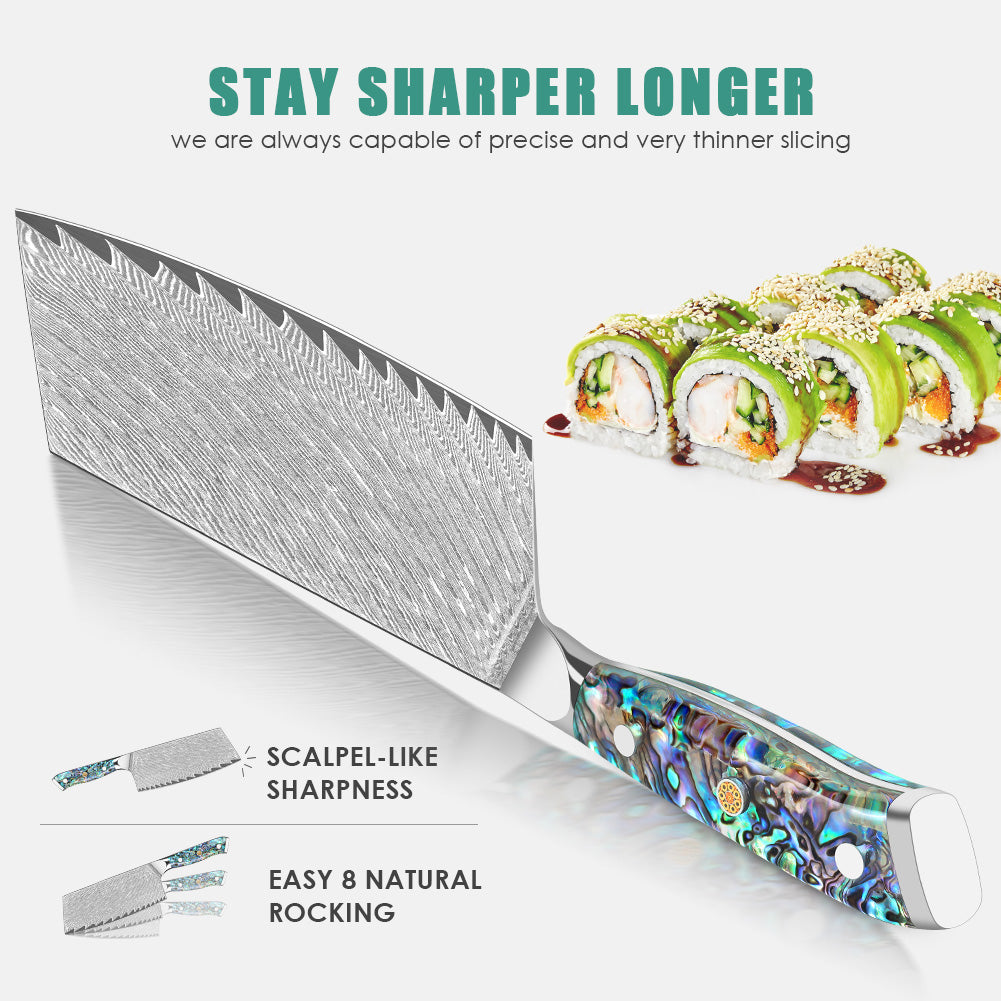 Abalone Shell Series-Chinese Slicing Knife