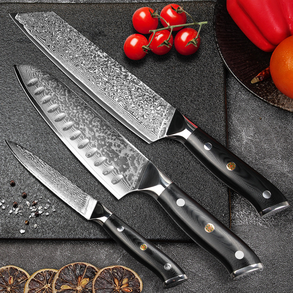 "General" Series - Ox Knife + Santoku Knife + Universal Knife