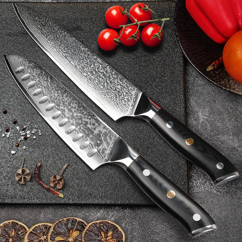 "Shogun" Series-Chef's Knife + Santoku Knife