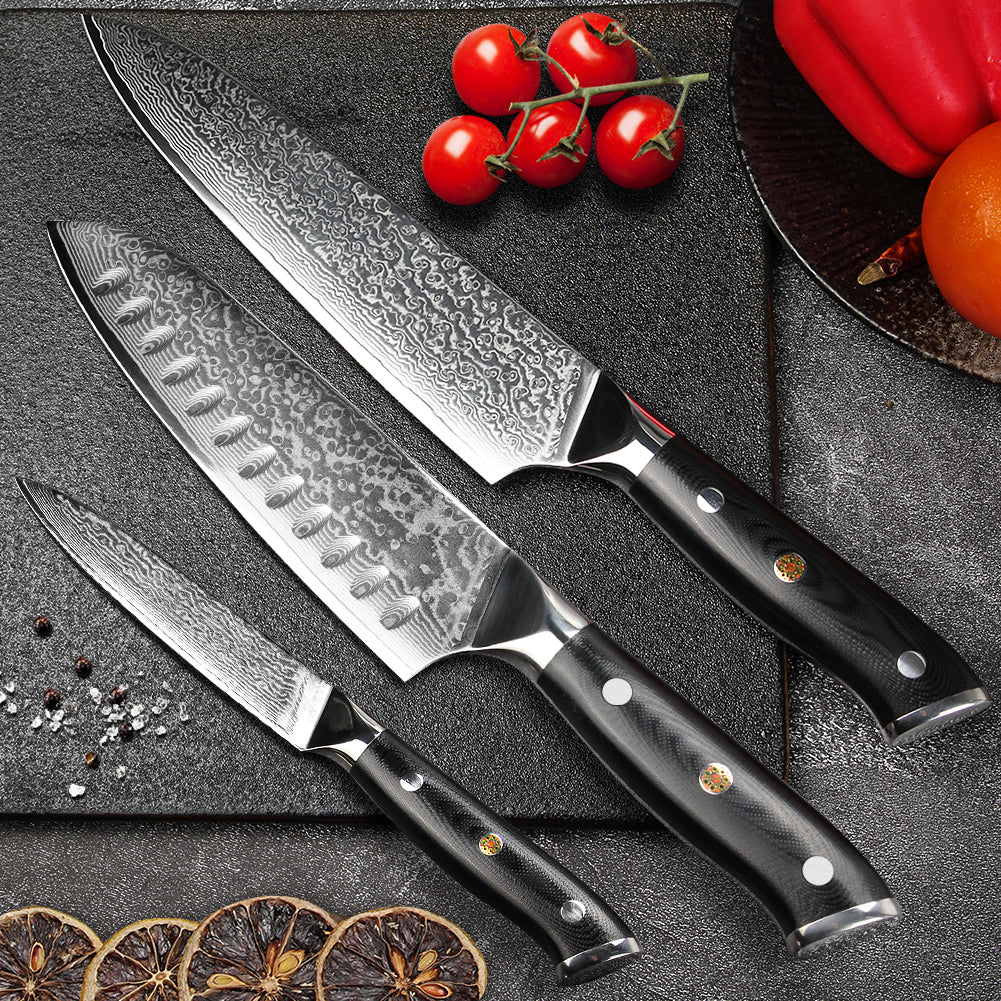 "General" series-chef's knife + Santoku knife + multi-purpose knife