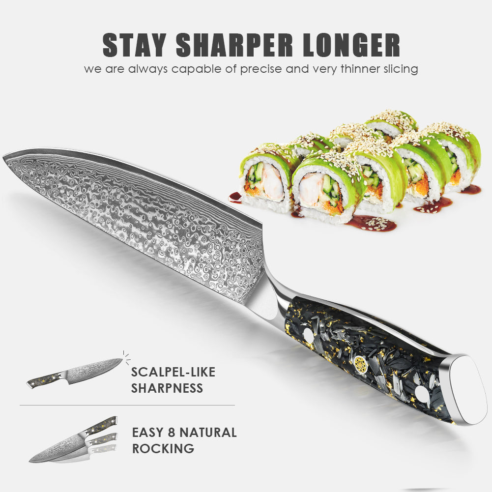 Black Carbon Gold Series-Chef’s Knife