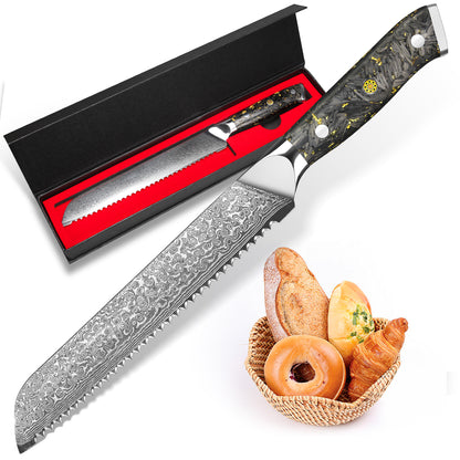 Black carbon gold series-bread knife