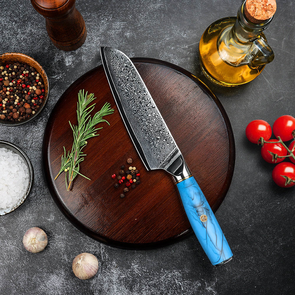 Blue Turquoise Series-Santoku Knife