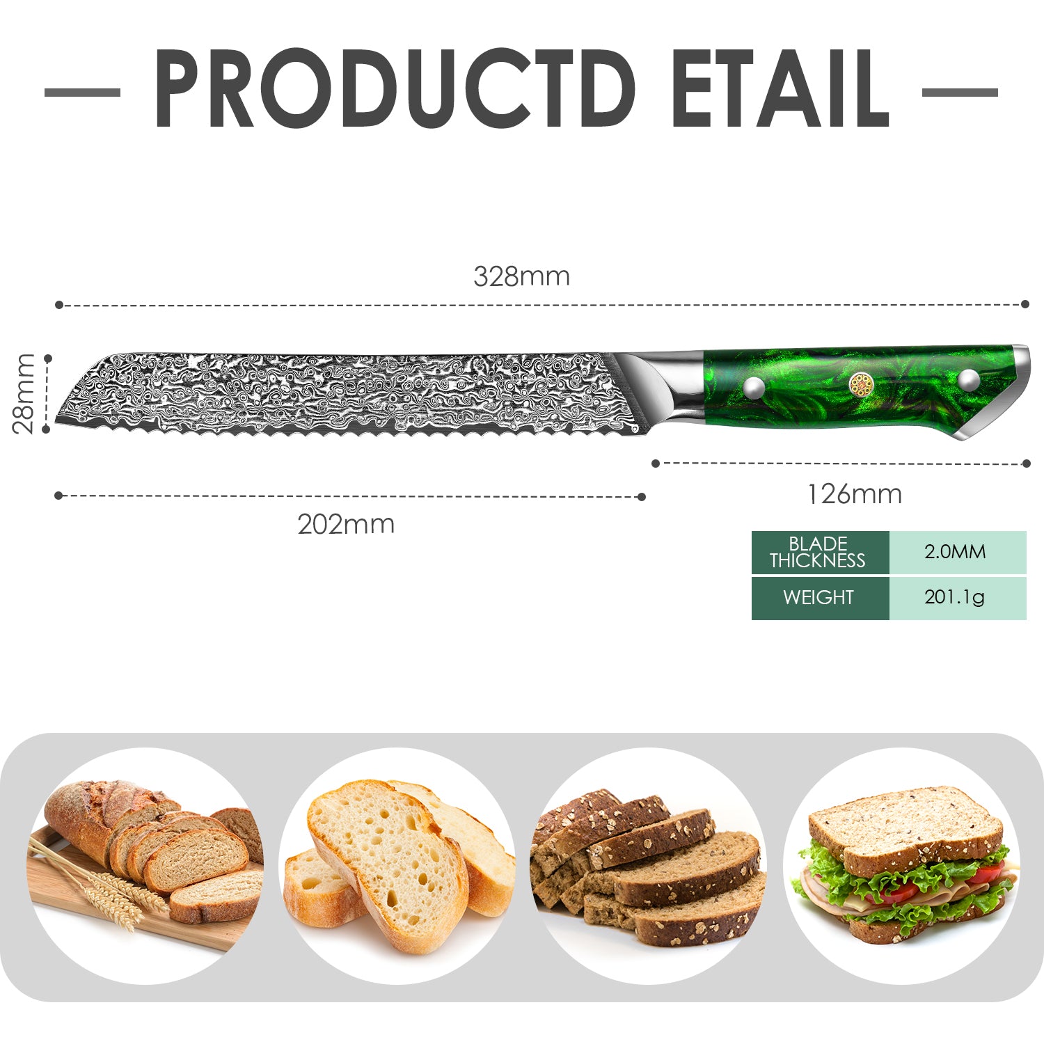 "Earth" Series-Bread Knife