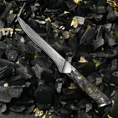 Black carbon gold series-boning knife