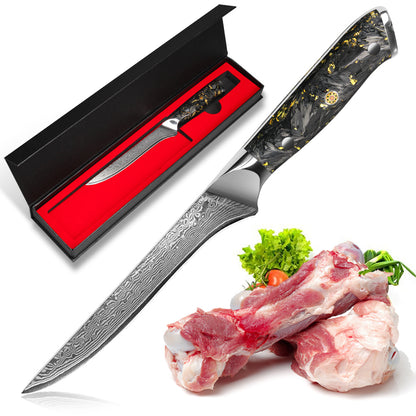 Black carbon gold series-boning knife