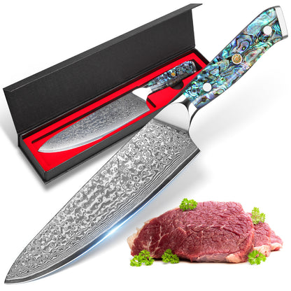 Abalone Shell Series-Chef Knife + Santoku Knife + Multipurpose Knife