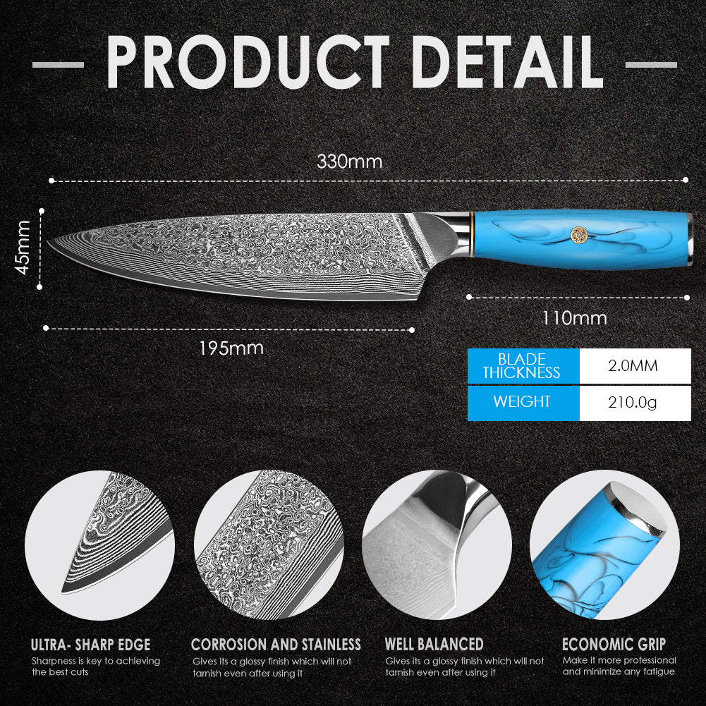 Blue Turquoise Series-Chef’s Knife