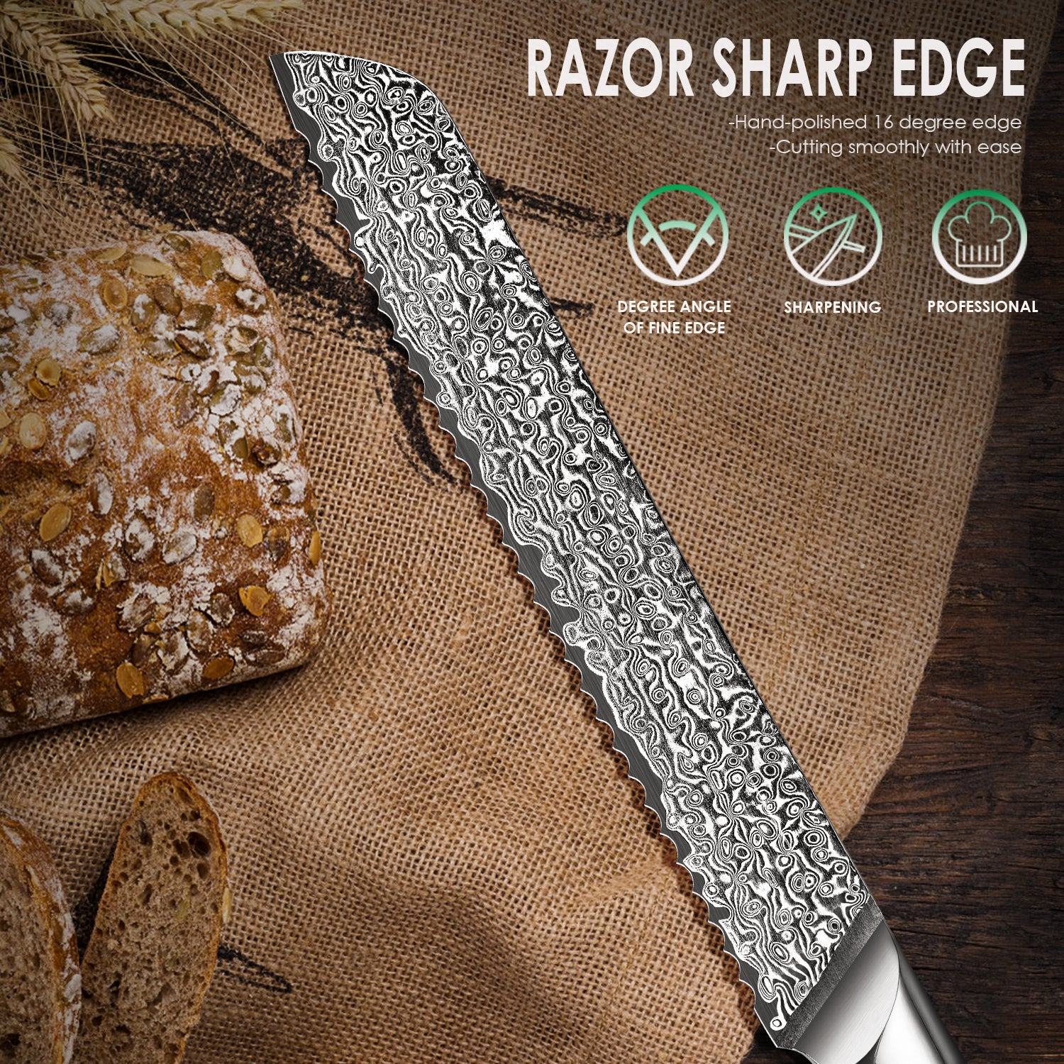 "Earth" Series-Bread Knife