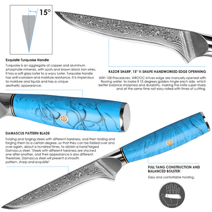 Blue Turquoise Series-Deboning Knife
