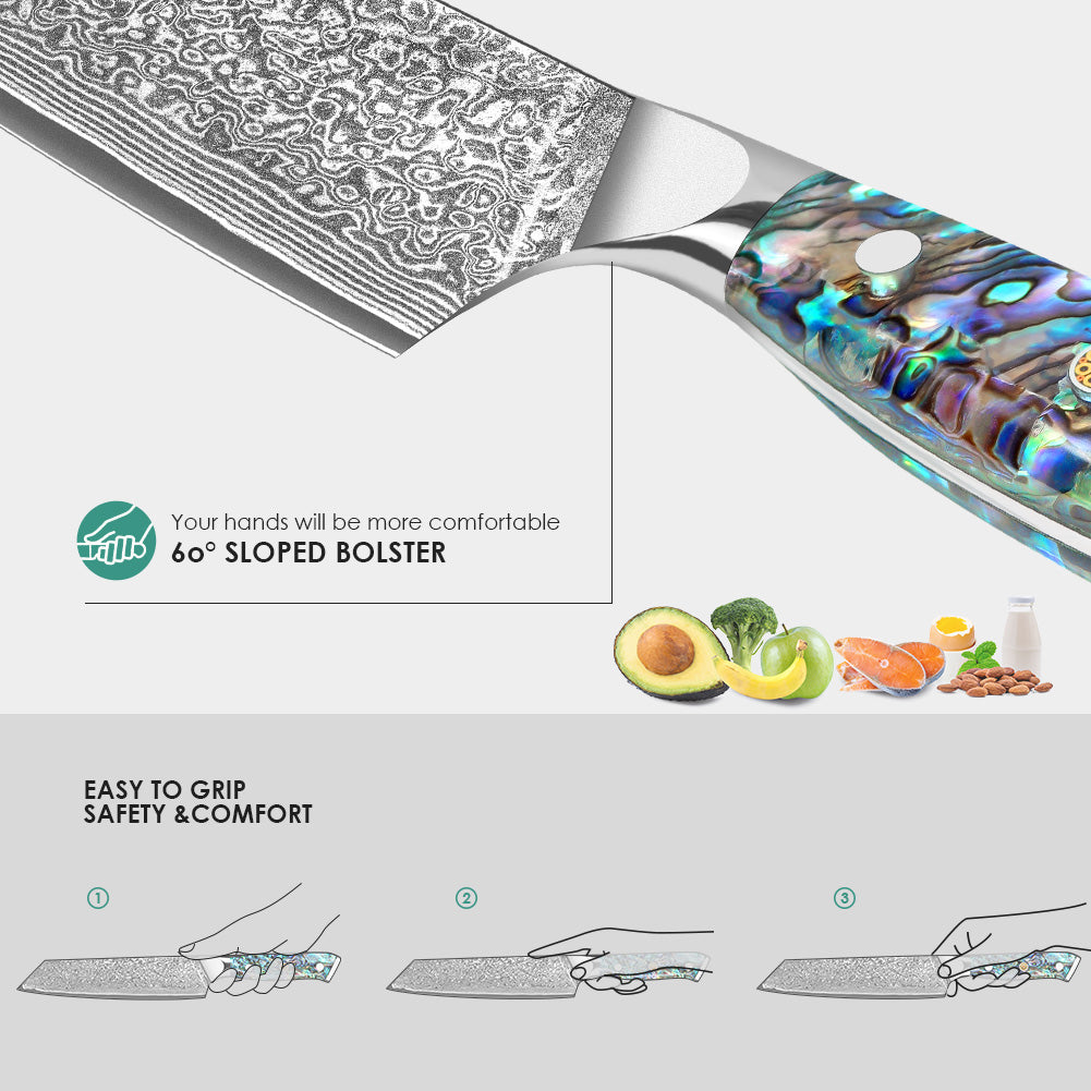 Abalone Shell Series-Santoku Knife