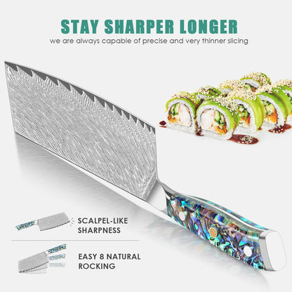 Abalone Shell Series-Chinese Slicing Knife