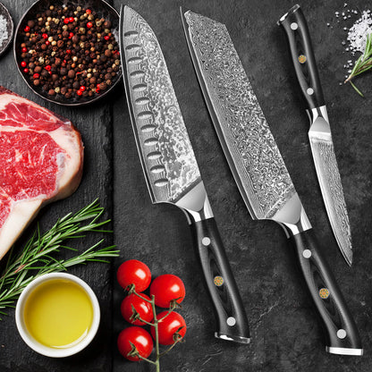 "General" Series - Ox Knife + Santoku Knife + Universal Knife